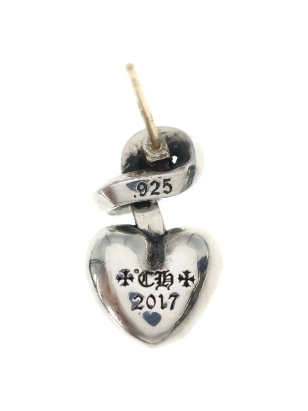 Chrome Hearts I Hrt You Knot Earrings Silver